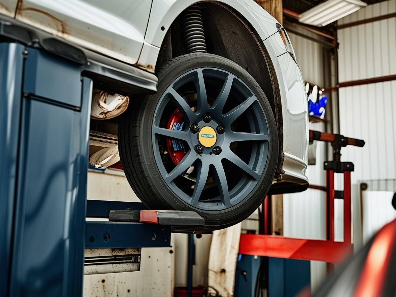 Car wheel repair and maintenance at Newcastle Auto Repairs.