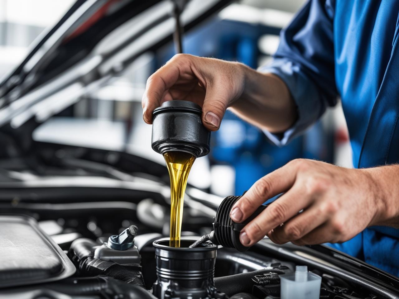 Oil change service for vehicle maintenance and engine performance. Expert technicians ensure quality.