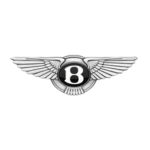 Close-up of Bentley emblem on luxury vehicle at Northville Auto INC.
