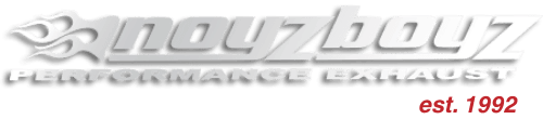 High-performance Noyzboyz exhaust system for enhanced vehicle sound and power.