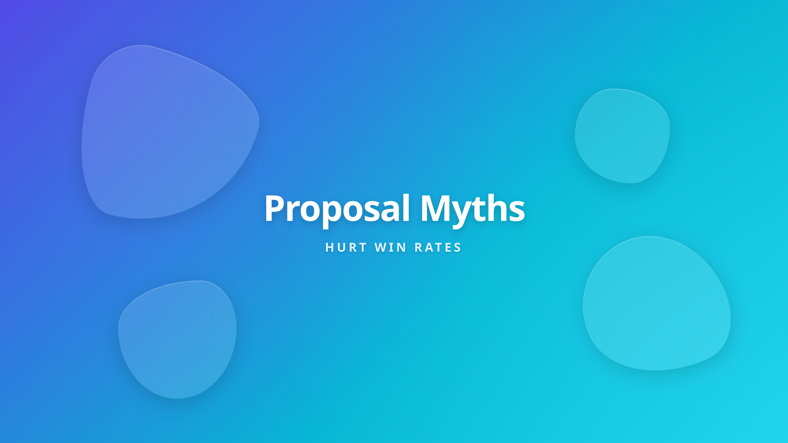 Proposal Myths That Hurt Win Rates cover displaying the core topic for firm leaders and proposal managers.
