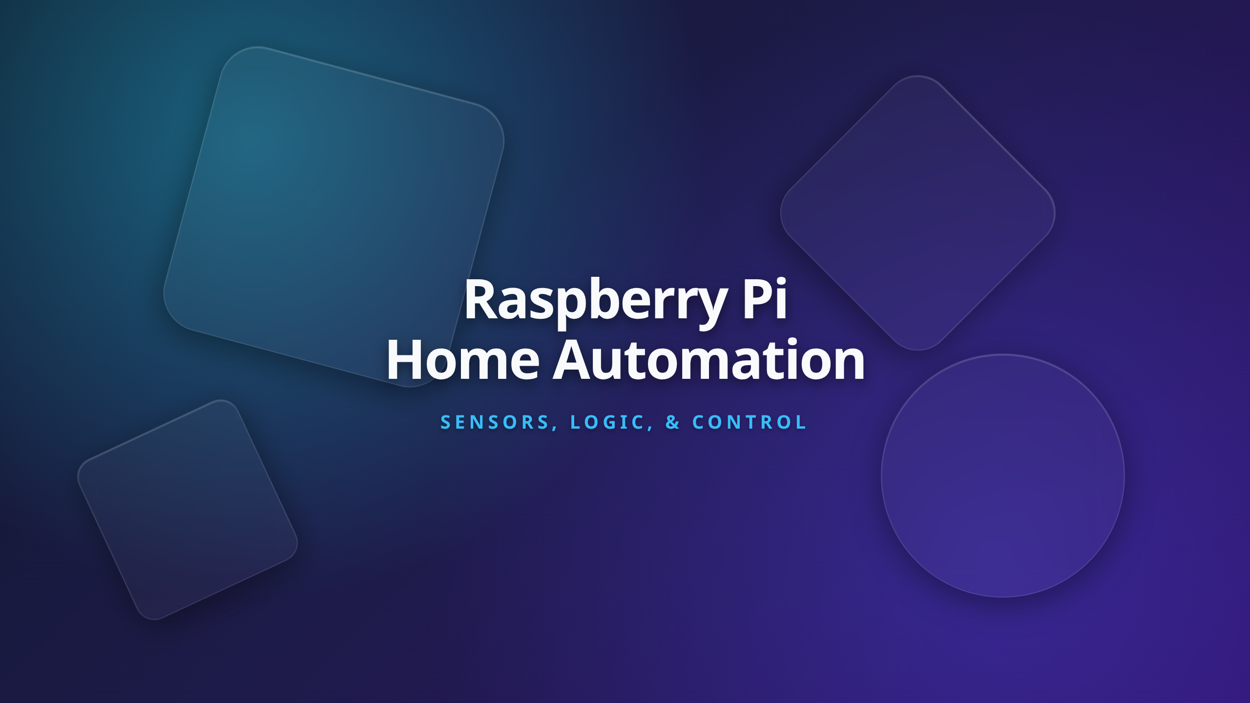 Raspberry Pi Home Automation system design showing sensors logic and device control
