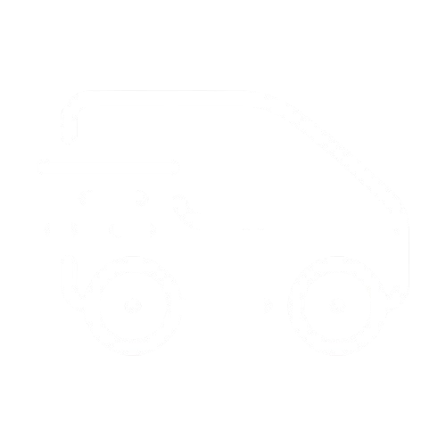 Delivery van with moving tires, auto repair, and tire services.