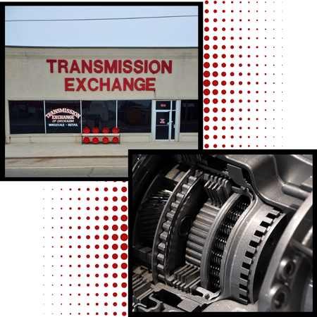 Transmission Exchange of Chickasha storefront and internal transmission components.
