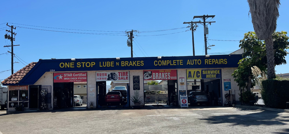 Auto repair shop offering oil changes, brake services, and complete auto repairs.