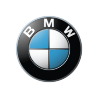 BMW logo on a car, representing professional vehicle repair services.
