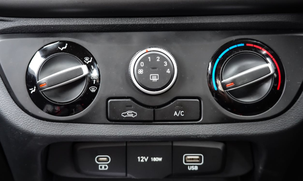 Auto air conditioning system in a vehicle, essential for maintaining comfort in Florida heat.