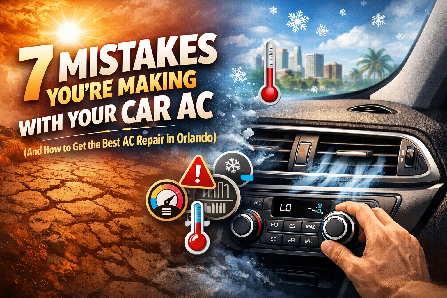 Common car AC mistakes to avoid for optimal cooling in Orlando.