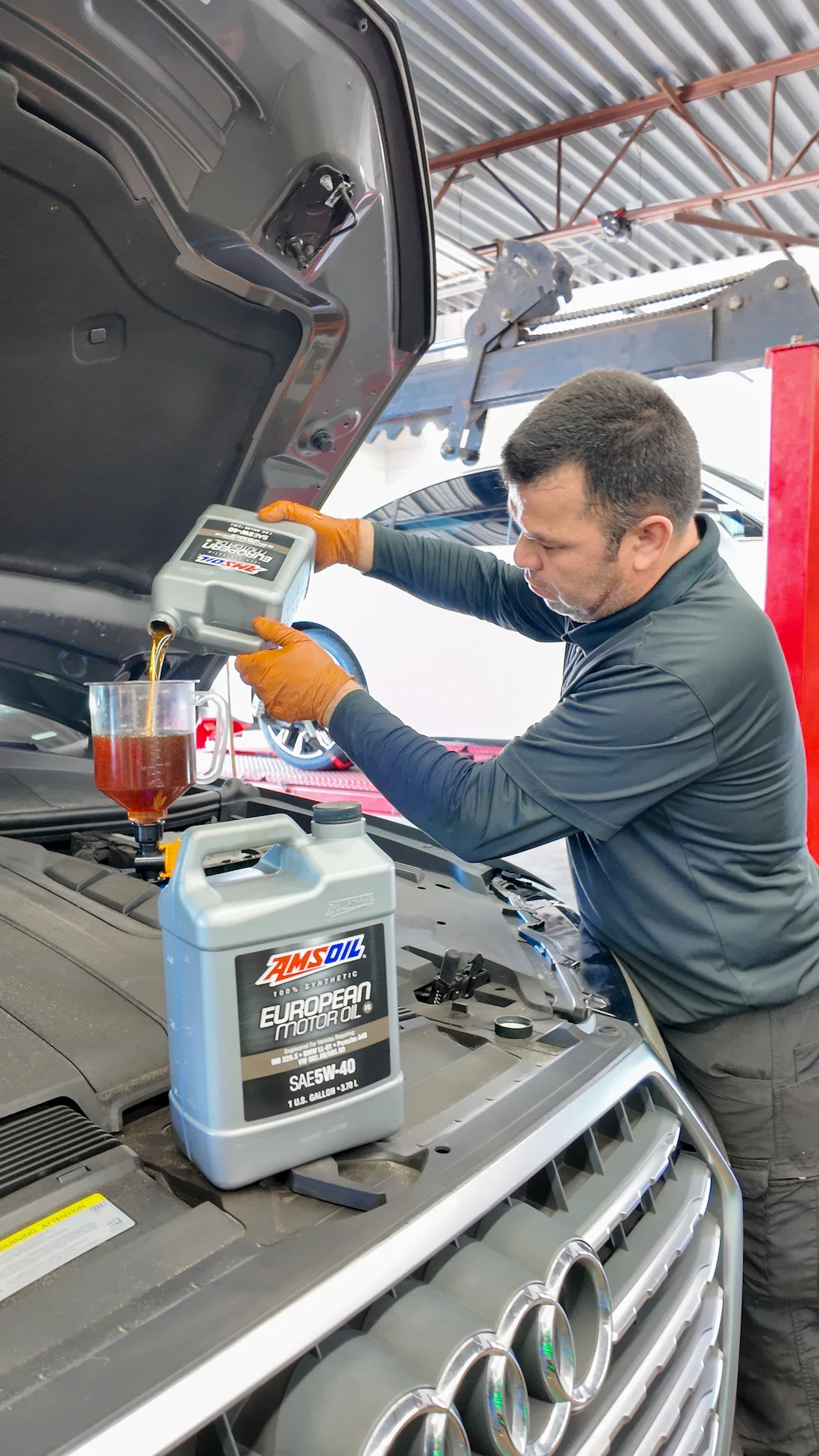 Oil change in Orlando FL — Orlando Auto Repair at 3327 W Colonial Drive, specification-matched oil for all makes, ASE certified, NAPA 24mo/24k warranty on parts and labor