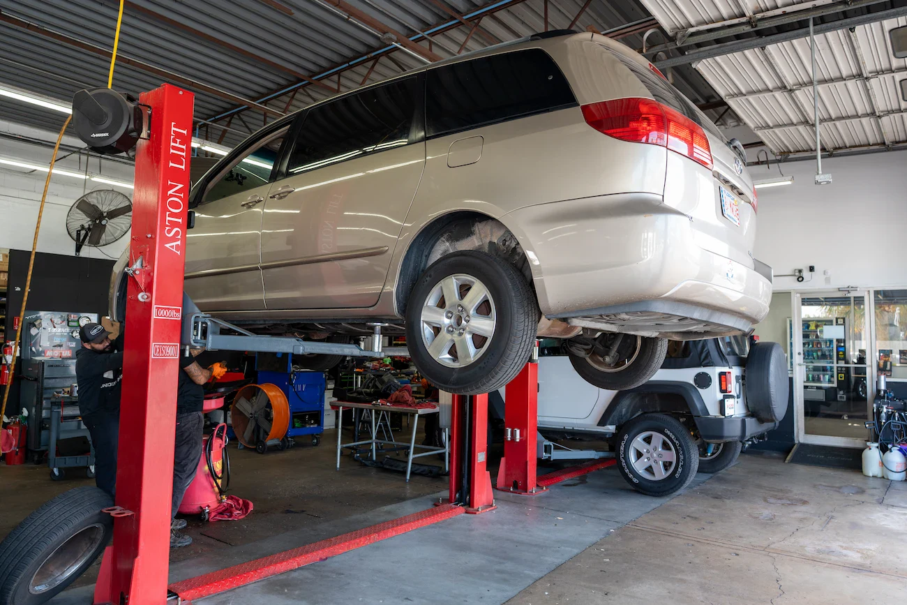 Suspension repair in Orlando FL — Orlando Auto Repair at 3327 W Colonial Drive, ASE A4 Steering and Suspension certified, shocks struts ball joints tie rods, NAPA 24mo/24k warranty