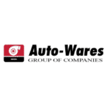 Auto Wares logo featuring a red gear icon and bold black text.