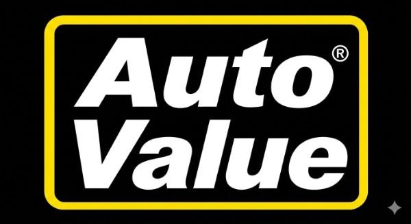 Auto Value Pembina Valley logo with black and yellow design.