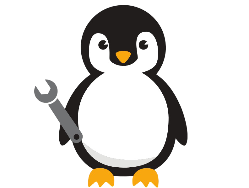 Penguin Auto logo with a penguin holding a wrench, representing auto repair services.