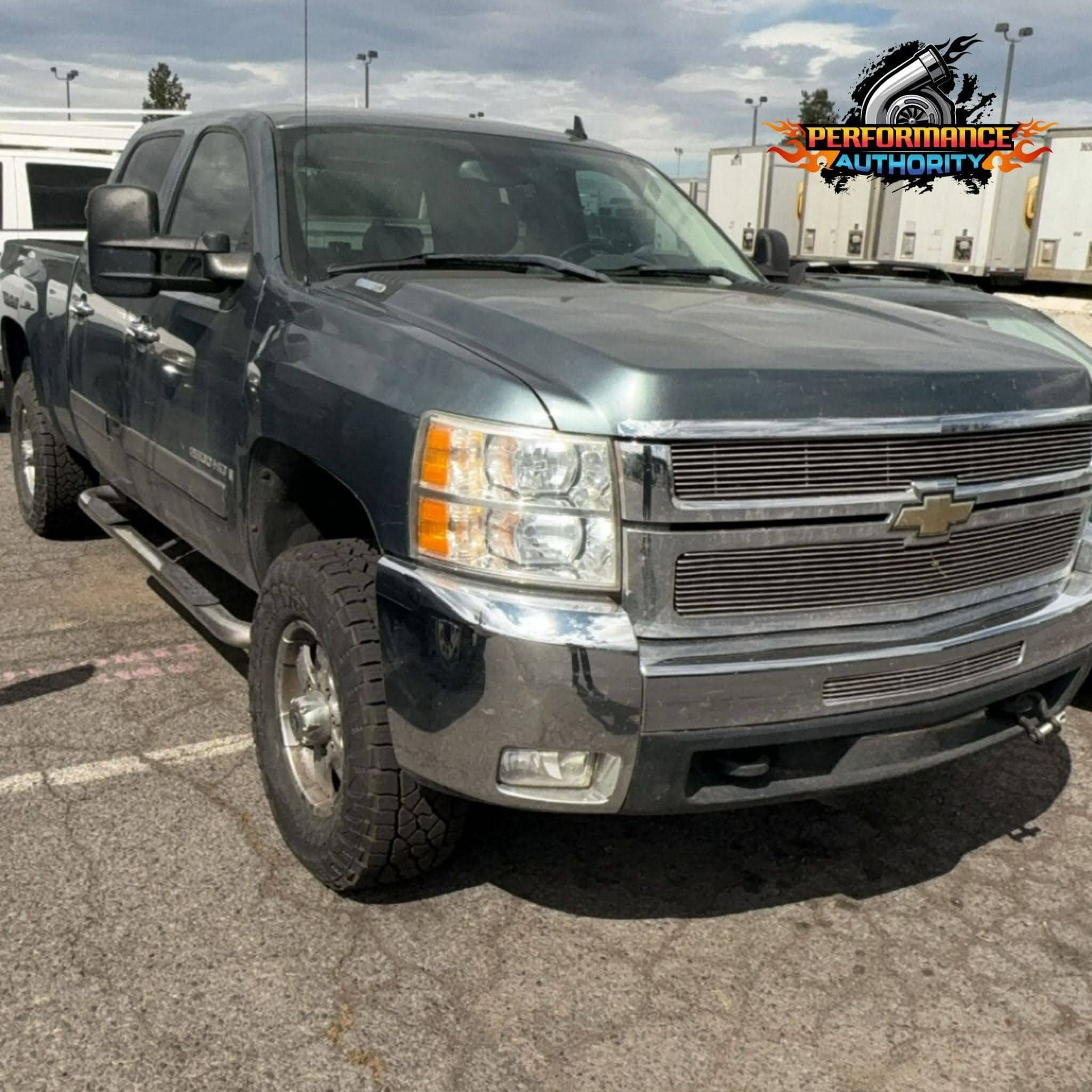 Gray Chevrolet pickup truck at Performance Authority in Bend, OR.
