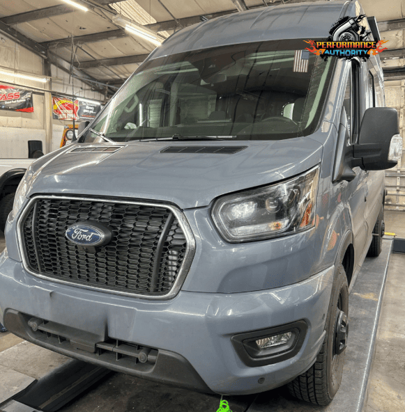Performance Authority Ford Transit van for vehicle tuning and performance upgrades.