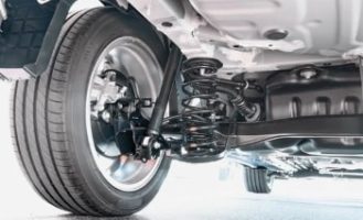 Vehicle suspension system and tire detail at Philips Auto & Tires.
