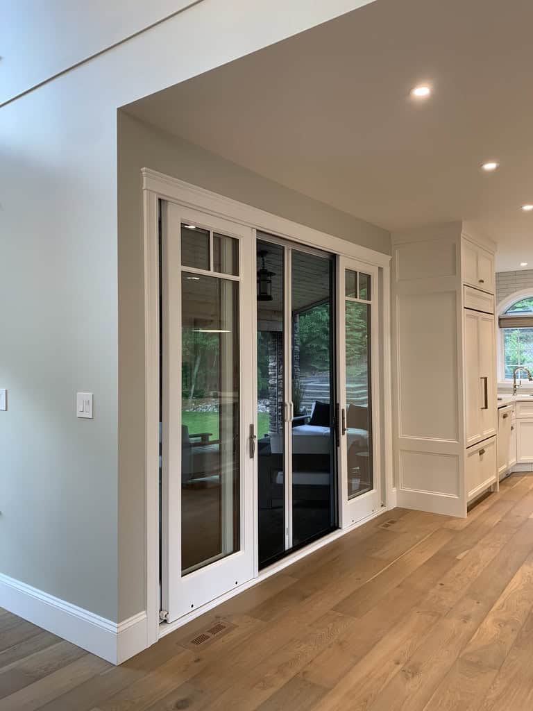 Sliding glass door painted by Phoenix Painting.