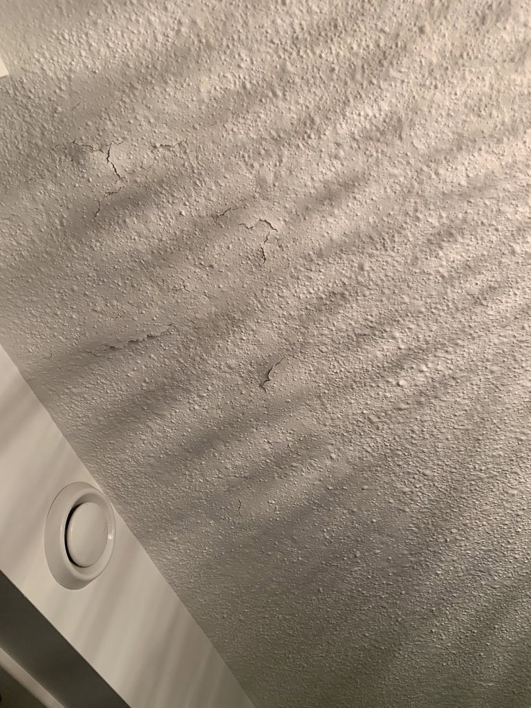 Light patterns on a ceiling
