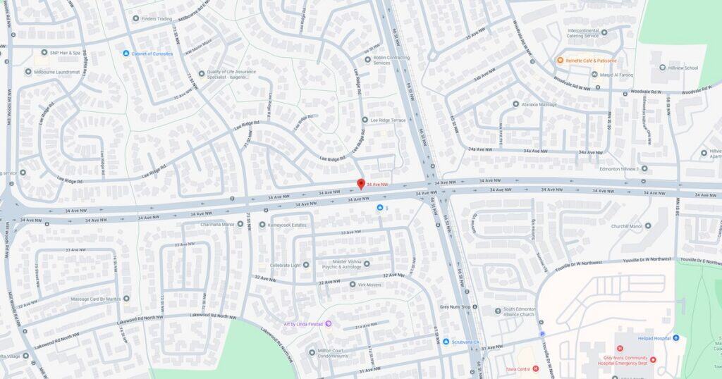 Detailed map showing streets, landmarks, and transportation routes in the downtown city area for easy navigation.