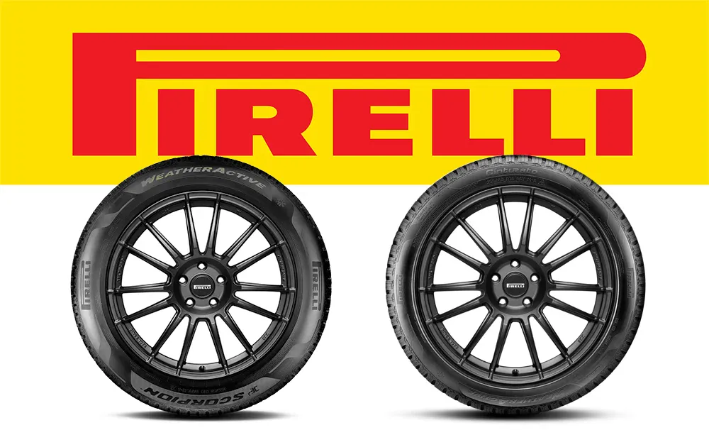 Pirelli tires displayed at Pittstop Auto Care for optimal vehicle performance and safety.