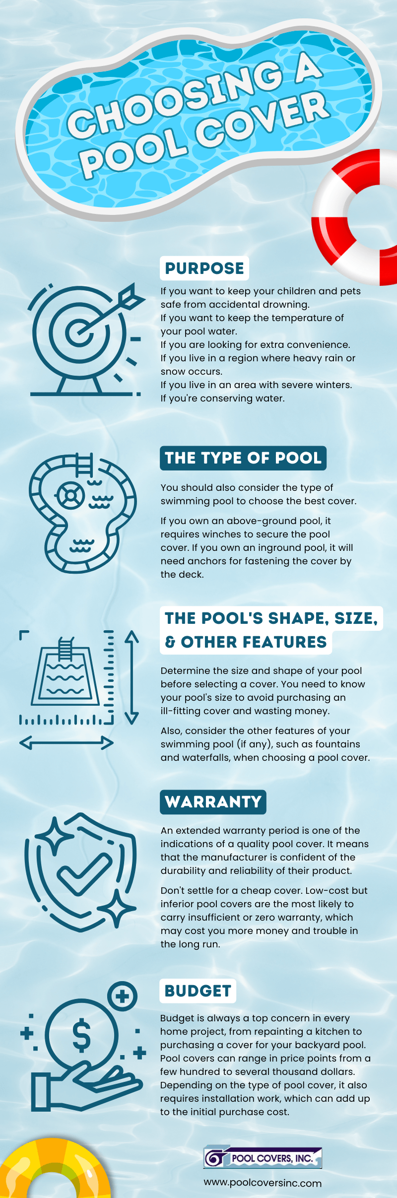 Choosing a pool cover