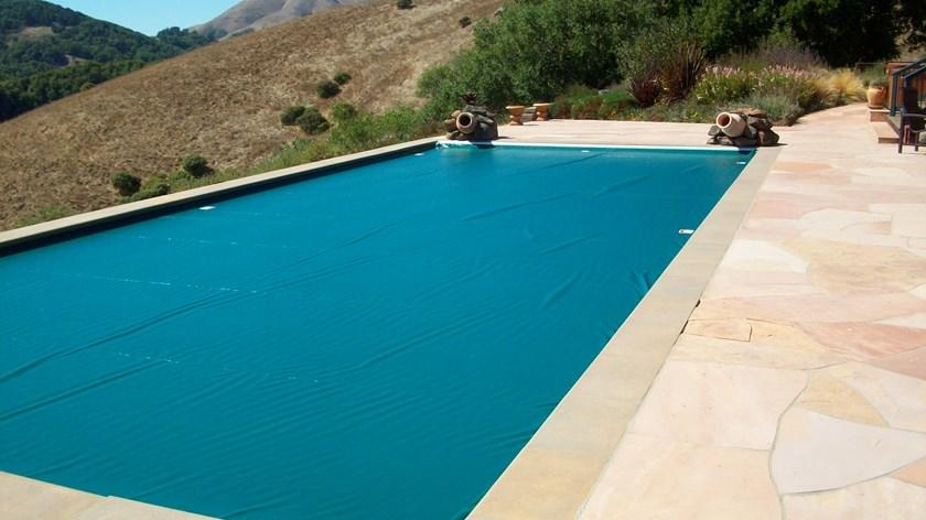 Partly covered pool