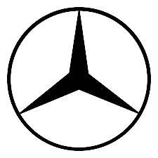 Mercedes-Benz emblem on car front grille.