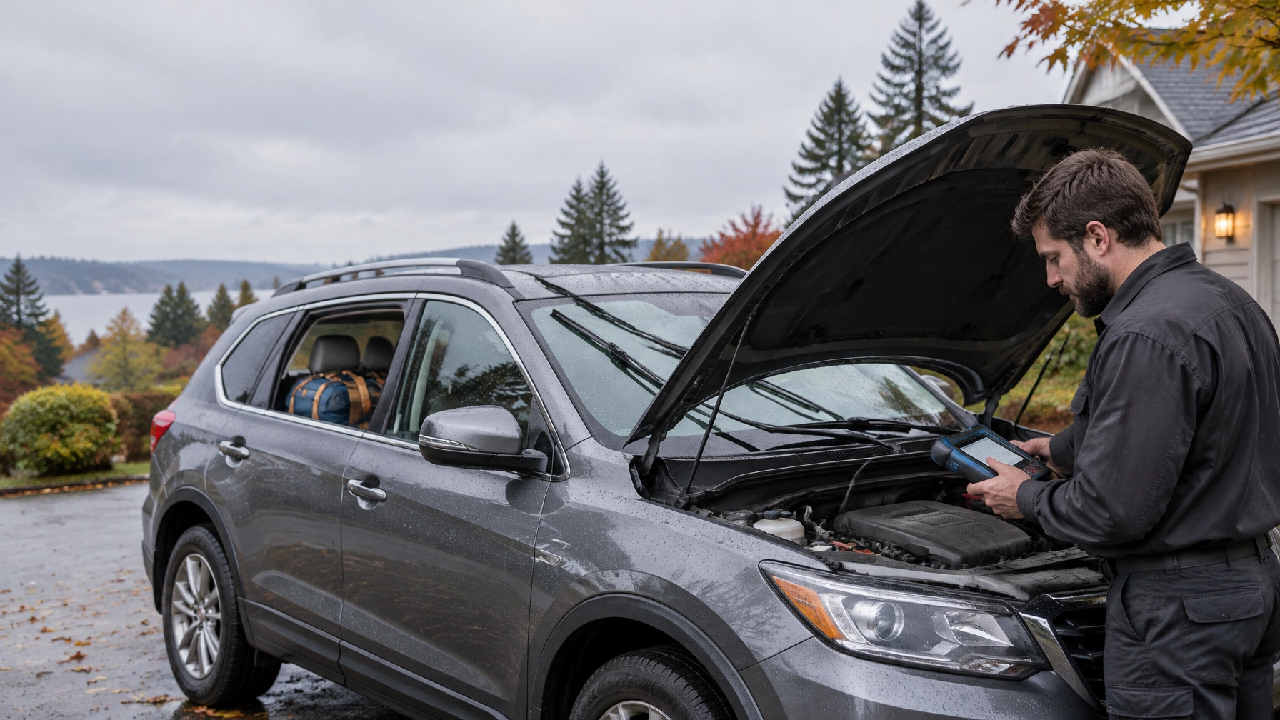 Is Your Car Ready for Thanksgiving Travel? A 10-Minute Pre-Trip Check You Can Book to Your Driveway