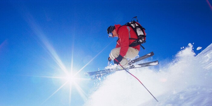 skiiing