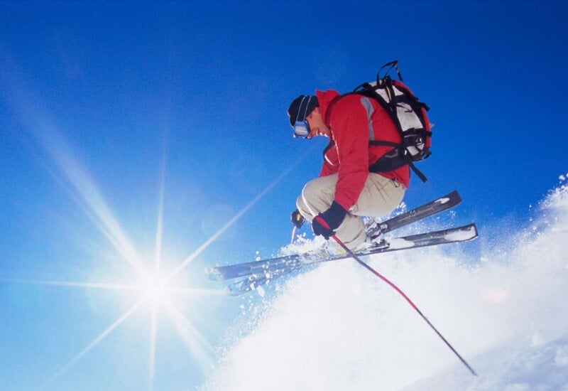 skiiing