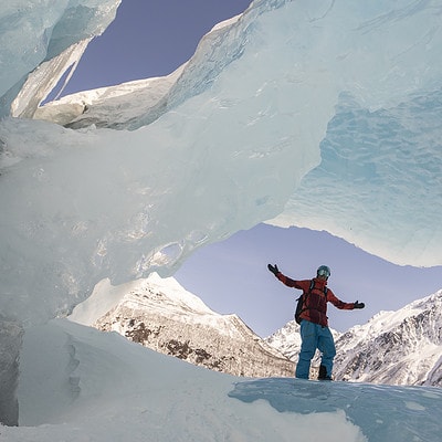 Owen Leaper In Valdez, Alaska With Pulseline Adventure.