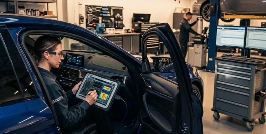 Auto repair and diagnostics at Qwik Oil & Auto Care.