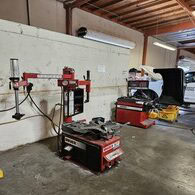 Professional vehicle diagnostic tools at Rapid Fleet Service workshop.