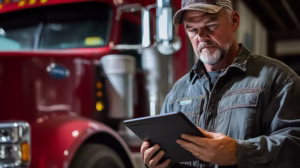 mechanic-with-tablet-industrial-truck-garage