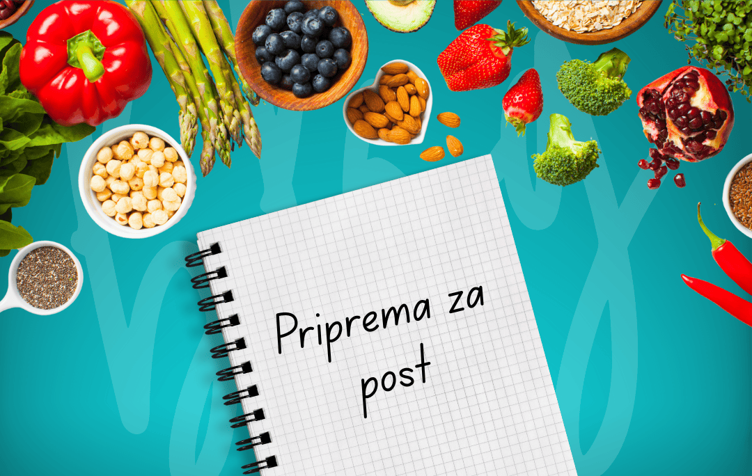 Raznovrsno voće i povrće za zdrav i uravnotežen post.