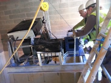 Renewables Frst - Saddleworth Community Hydro, cross flow turbine
