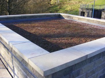Renewables First - saddleworth community hydro, sedum roof.