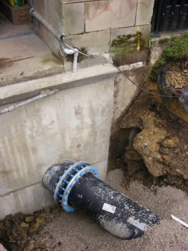 Penstock connection within United Utilities valve house