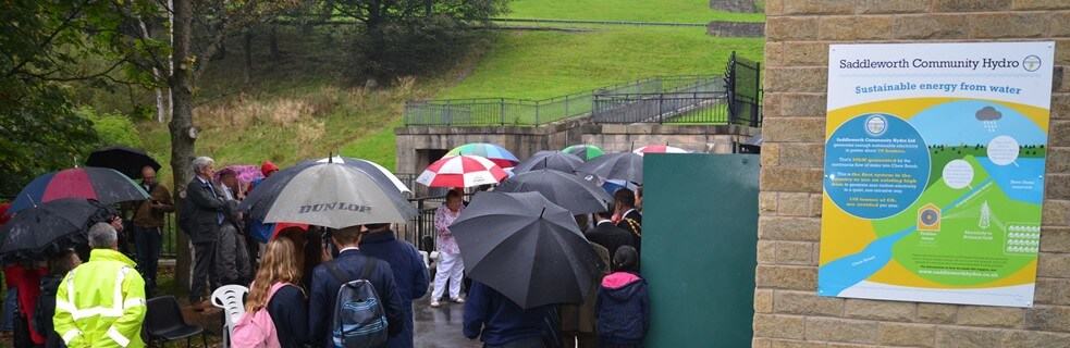 Community Hydro scheme’s grand opening at Dove Stone