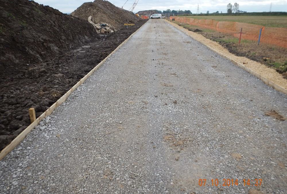 Access to wind turbine site at Blacktoft Nursery