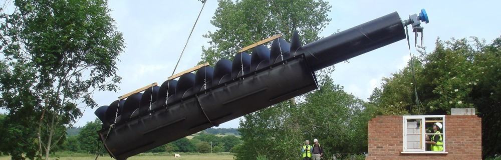 Renewables First - Tipton Roller Mill Archimedes Screw.