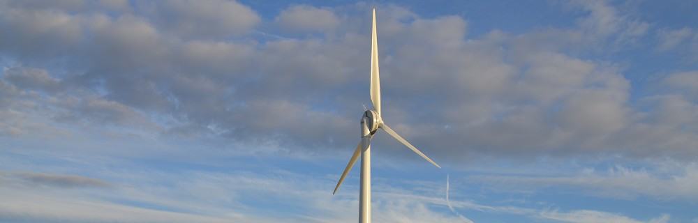 Baulker Farm wind turbine running