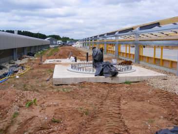renewables first - completed powerwind turbine foundations