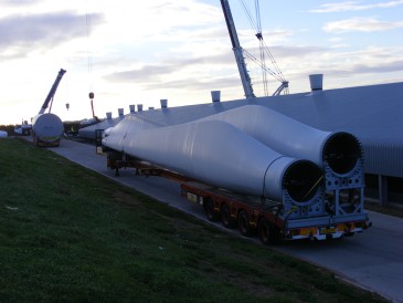 renewables first - Baulker Farm wind turbine blades