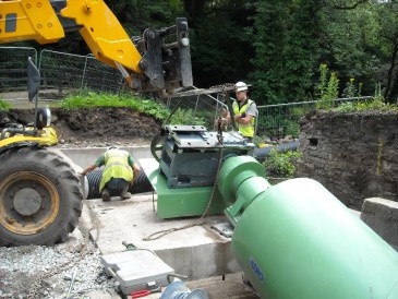 New Mills Archimedes screw