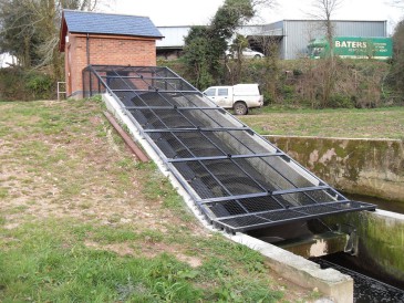 Renewables First: Micro hydro Archimedes screw turbine.