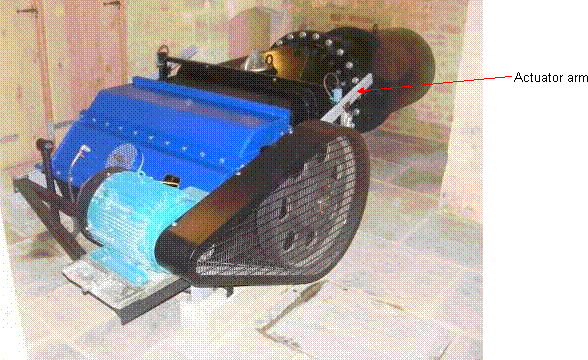 Figure 6 &ndash; Ossberger crossflow turbine installed in Wiltshire