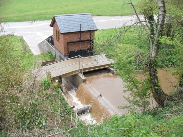 Renewables First: Micro hydro Archimedes screw turbine.