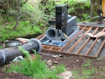 Cross flow turbine installation - Renewables First