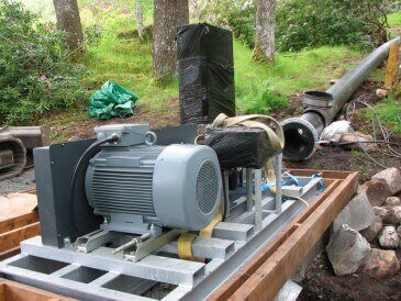 Cross flow turbine installation - Renewables First